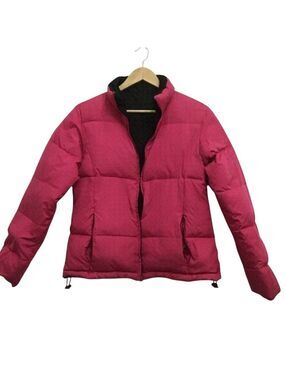 SOUTHERN Reflexions down puffer jacket reversible pink fushia black medium